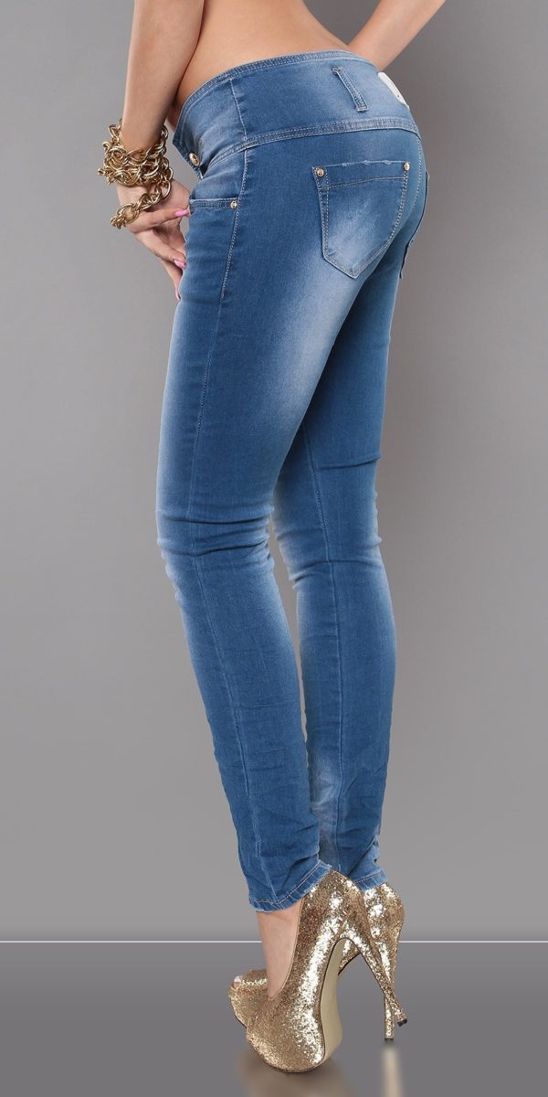 ccPcs Sexy Skinny Jeans in Used Look Color JEANSBLUE Size Lot 0000J7723 JEANSBLAU 6 1