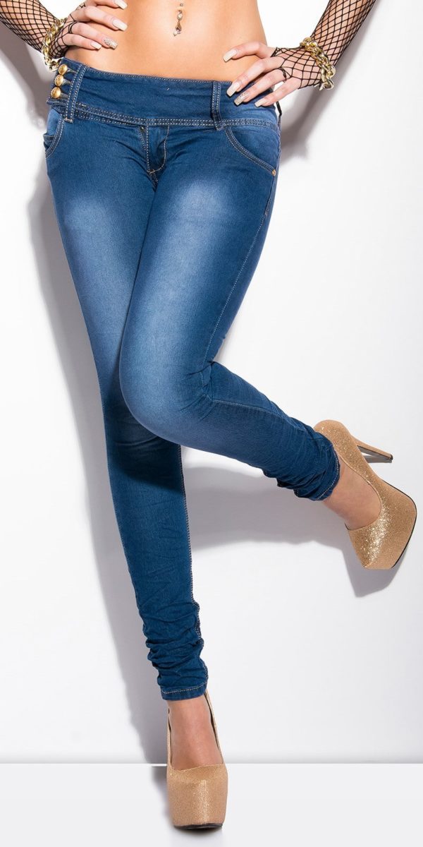 ccpcstrendy skinny with butterfly buttons Color JEANSBLUE Size Lot 0000J143 JEANSBLAU 3 1