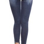 kkSkinny Jeans with Patches Used Look Color JEANSBLUE Size 34 0000J61103 JEANSBLAU 2