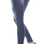 kkSkinny Jeans with Rivets and Embroidery Color JEANSBLUE Size 36 0000E1911 JEANSBLAU 7 1