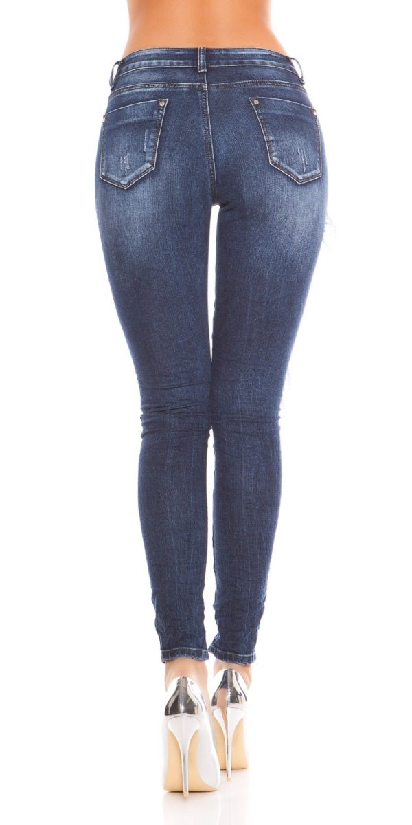 kkSkinny Jeans with Rivets and Embroidery Color JEANSBLUE Size 38 0000E1911 JEANSBLAU 2 1