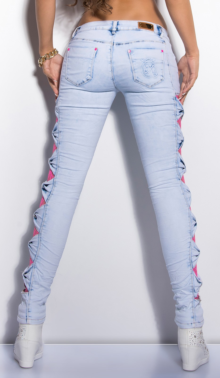 ooKouCka skinny jeans with lace Color JEANSBLUE Size 36 0000K600 155 JEANSBLAU 4