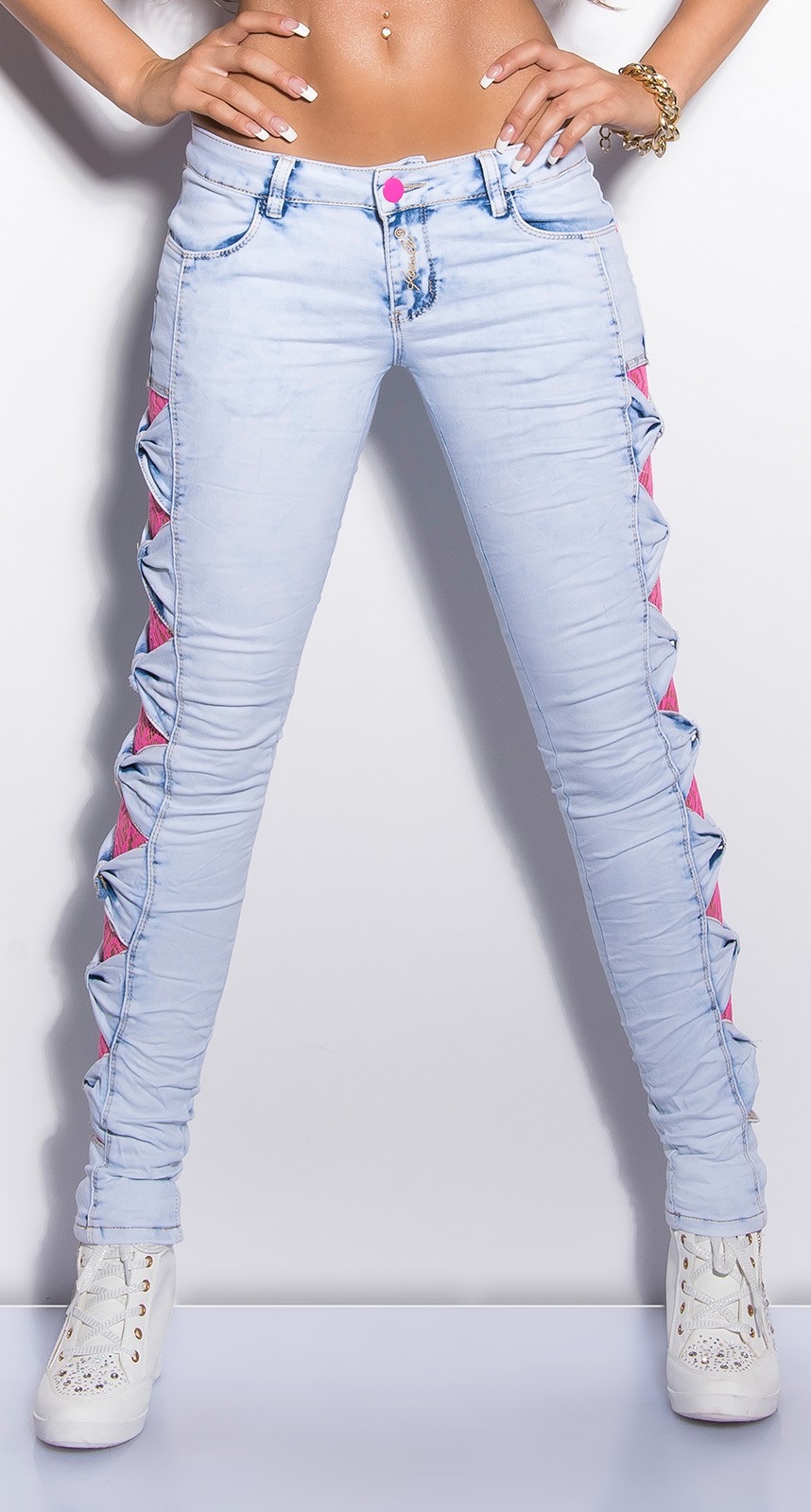 ooKouCka skinny jeans with lace Color JEANSBLUE Size 36 0000K600 155 JEANSBLAU 8 Copy