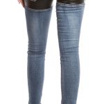 ooKouCla skinny jeans with leather look Color JEANSBLUE Size 36 0000K600 212 JEANSBLAU 6