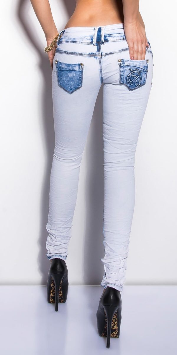 ooKouCla skinny with acid washing Color JEANSBLUE Size L 0000K 217 JEANSBLAU 4 2 Copy