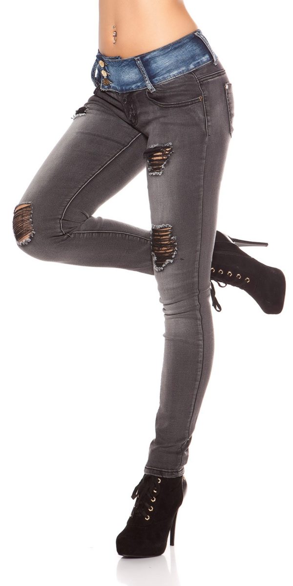ooKoucla skinny jeans usedlook blueblack Color JEANSBLACK Size 38 0000K600 280 JEANSSCHWARZ 23
