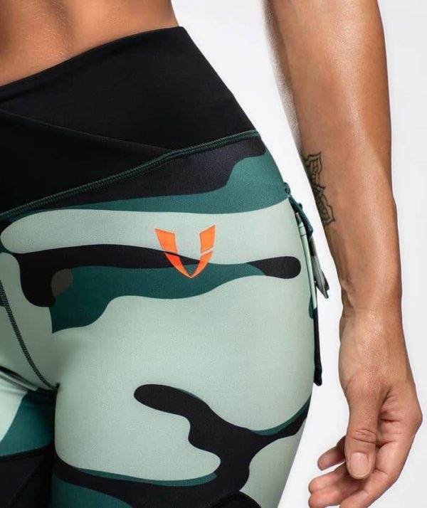 Maskáčové legíny na cvičenie Dámske Maskáćové fitness legíny