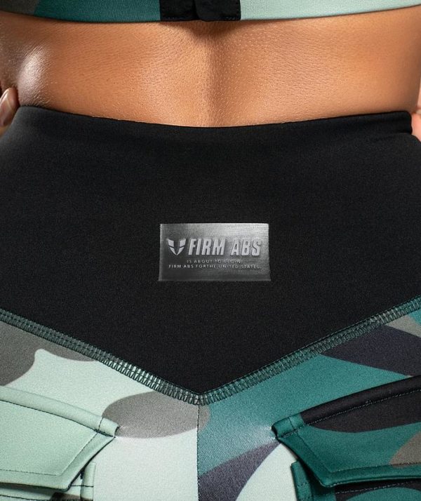 Maskáčové legíny na cvičenie Dámske Maskáćové fitness legíny
