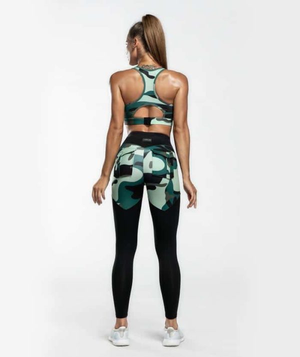 Maskáčové legíny na cvičenie Dámske Maskáćové fitness legíny